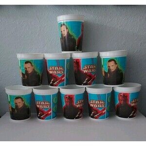 Vintage The Phantom Menace STAR WARS Hallmark 17oz Plastic Cups - Set of 10